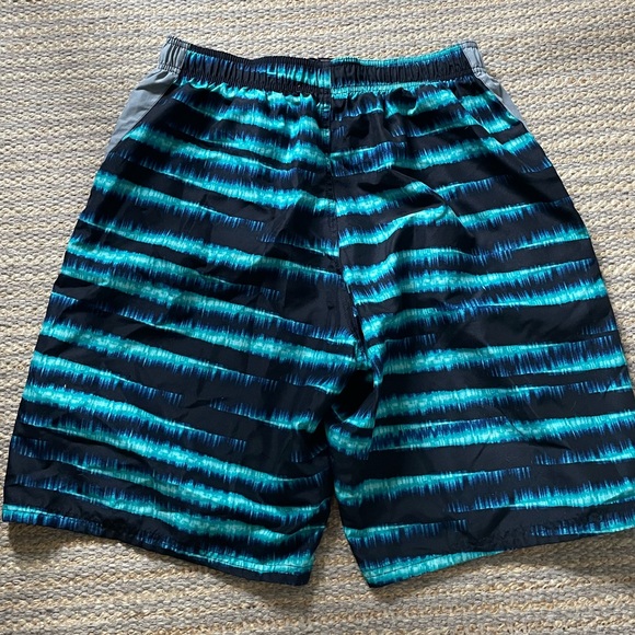 Nike Blue Patterned Swim Trunks - Picture 3 of 3